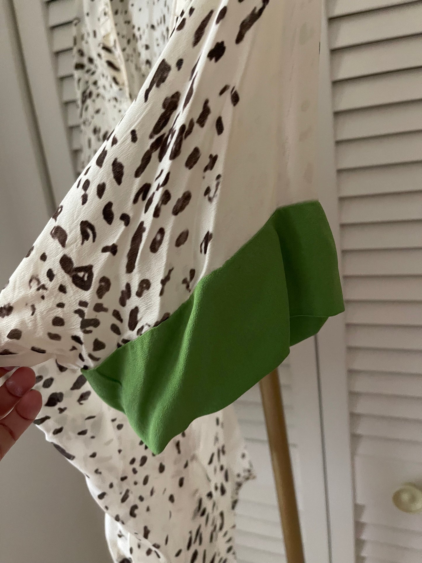 Yigal Azrouel Silk & Leopard Blouse Size 2