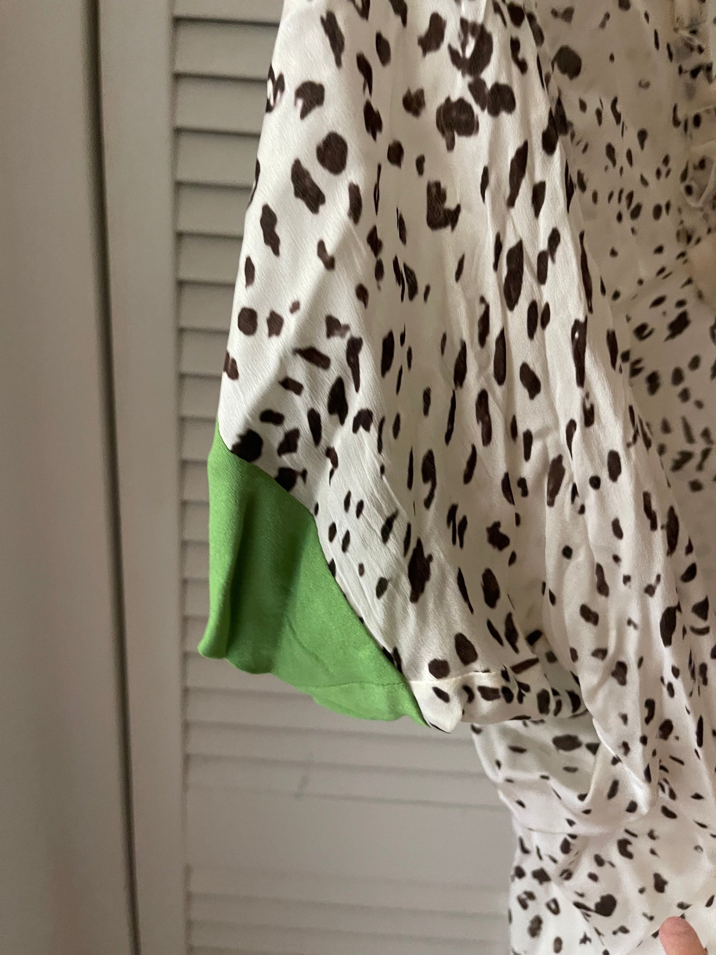Yigal Azrouel Silk & Leopard Blouse Size 2