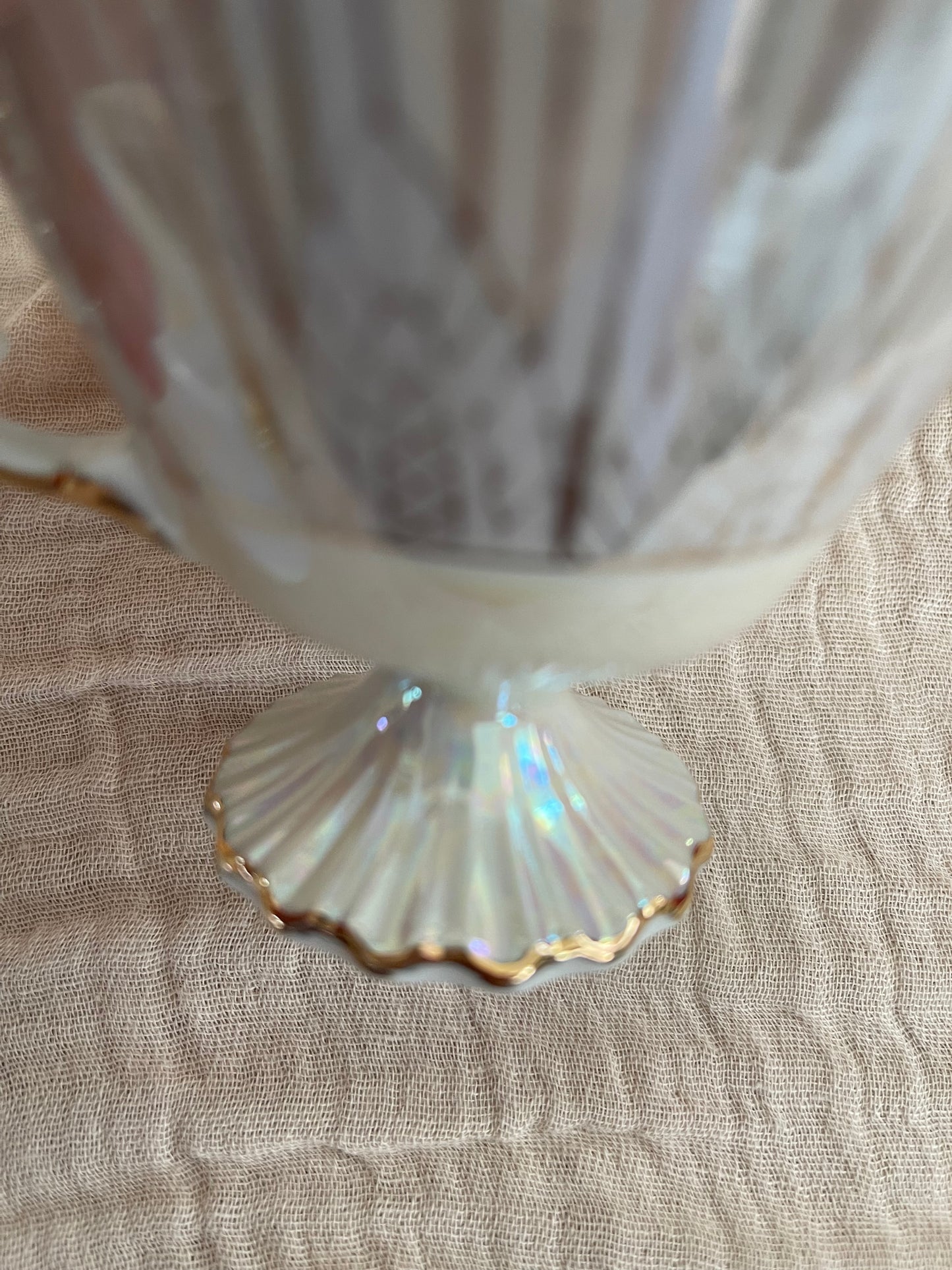 Vintage Norleans Footed Pink Teacup And Saucer, Japan Set of 2