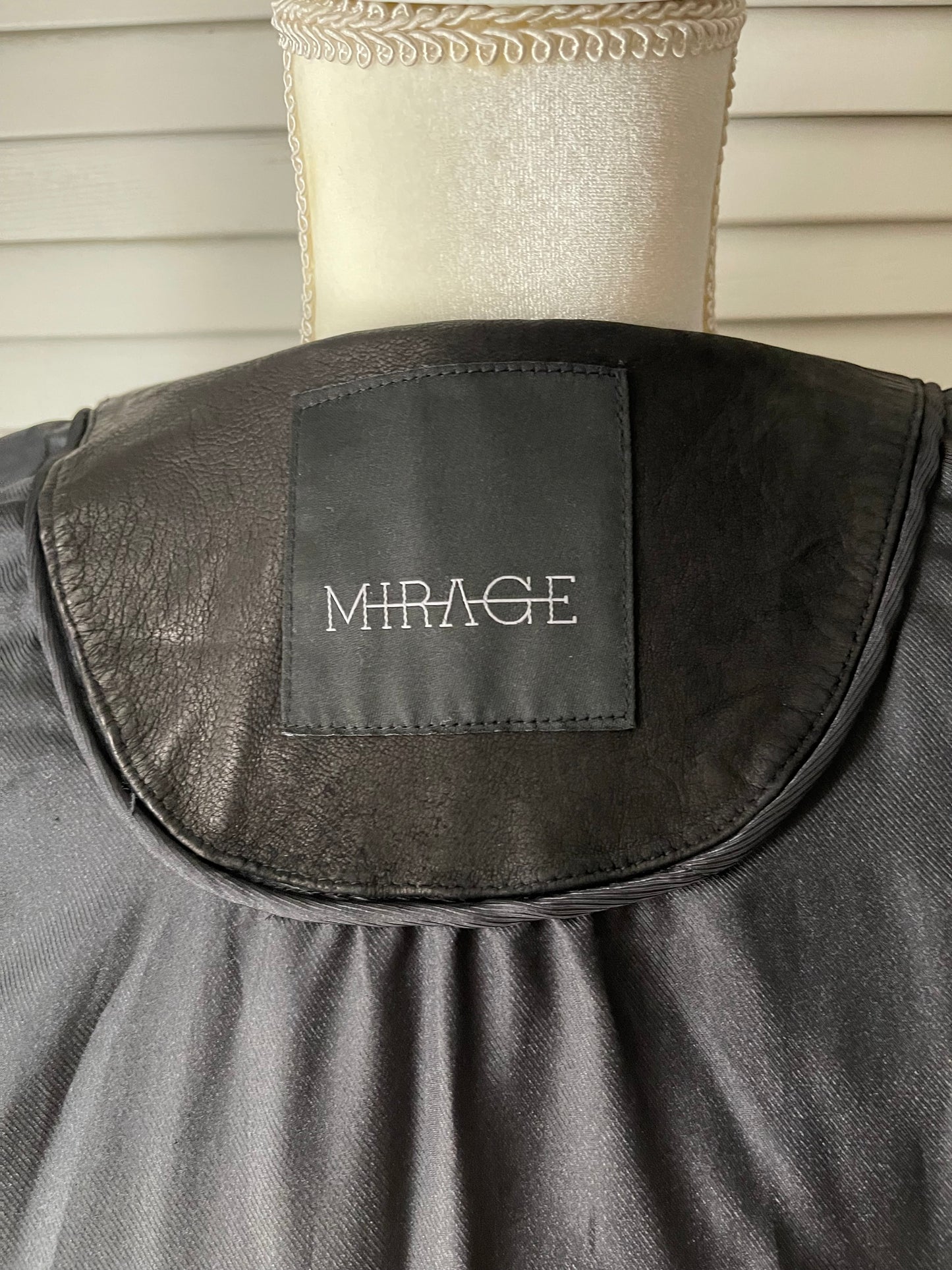 Mirage Leather Trench Coat Size XS