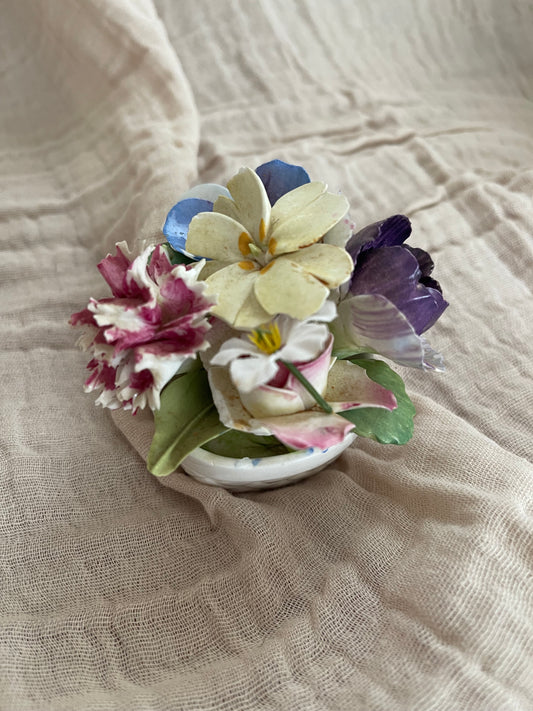 Vintage Crown fine china flowers