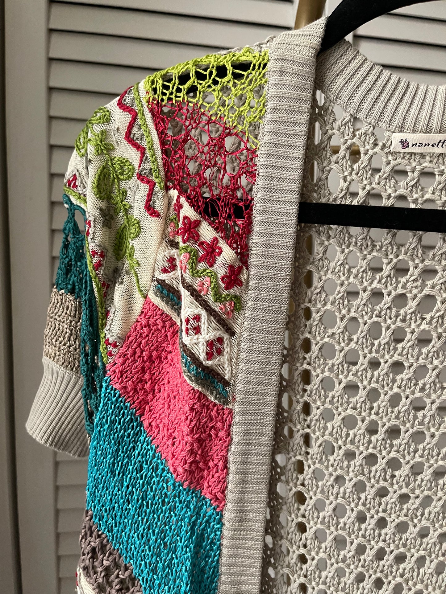 Nanette Lepore Embroidery Knit Cardigan Size S