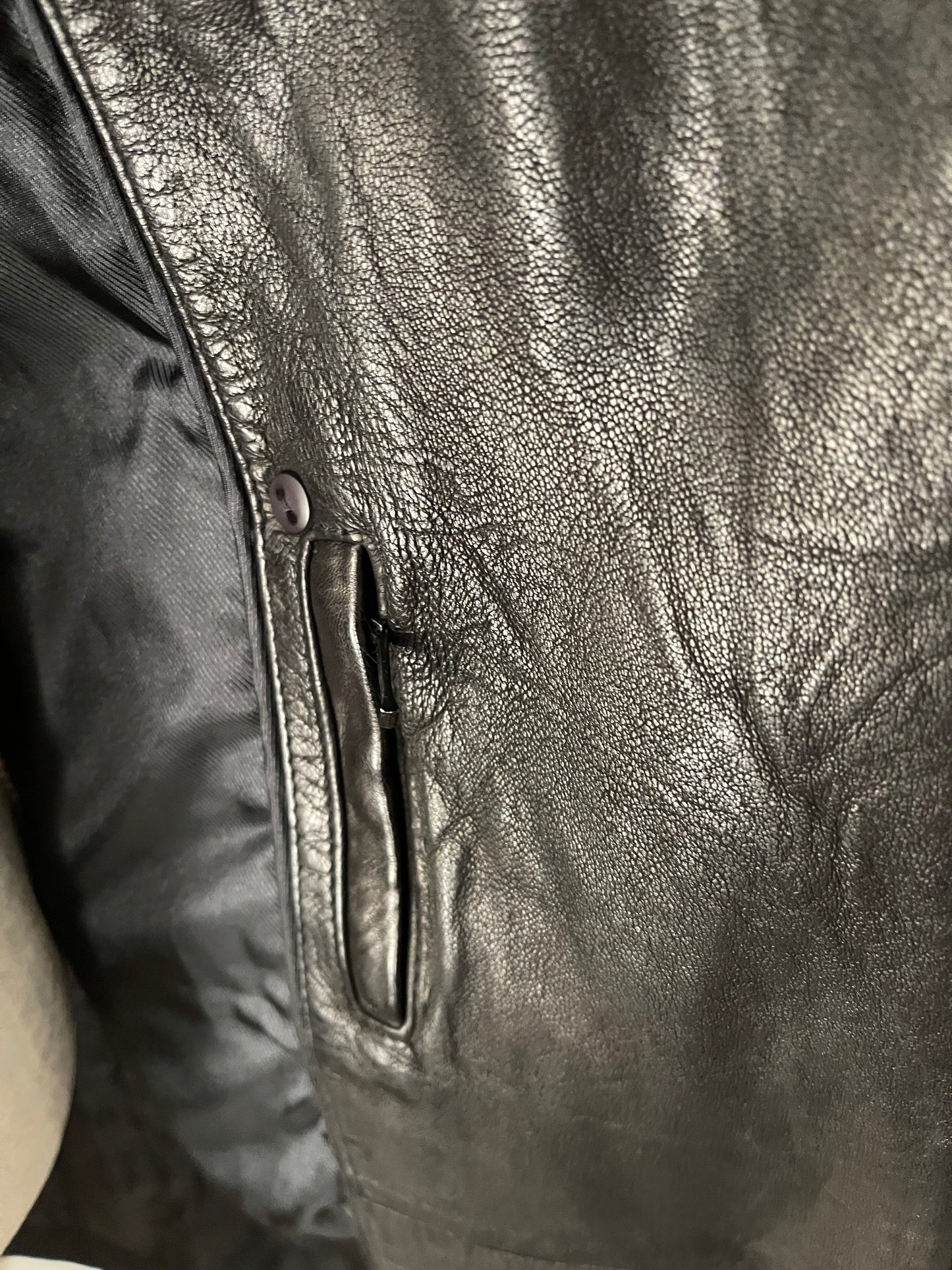 Mirage Leather Trench Coat Size XS