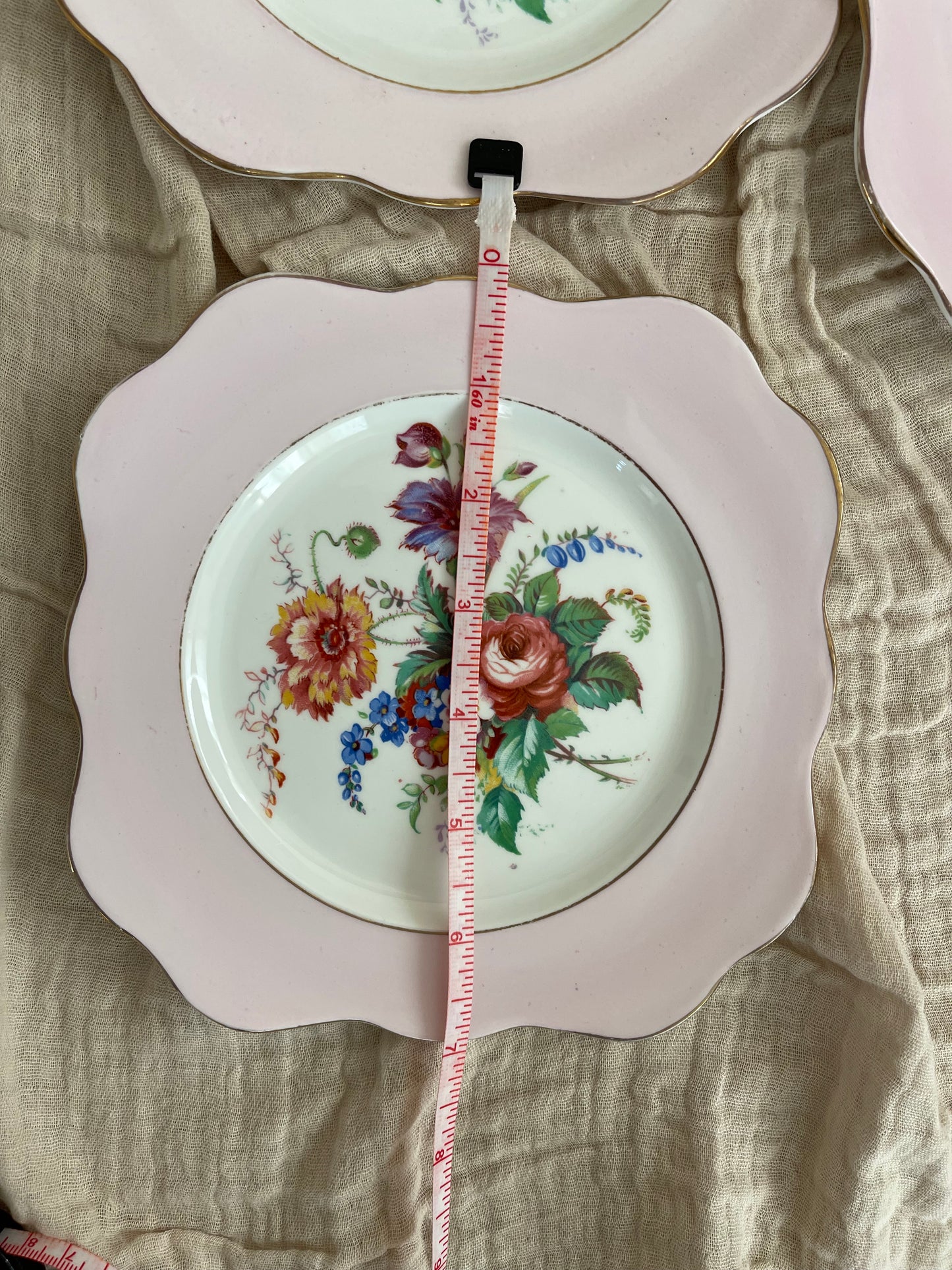 Vintage 1940s Colclough Bone China Plate, Made in Longton, England-Set of 3