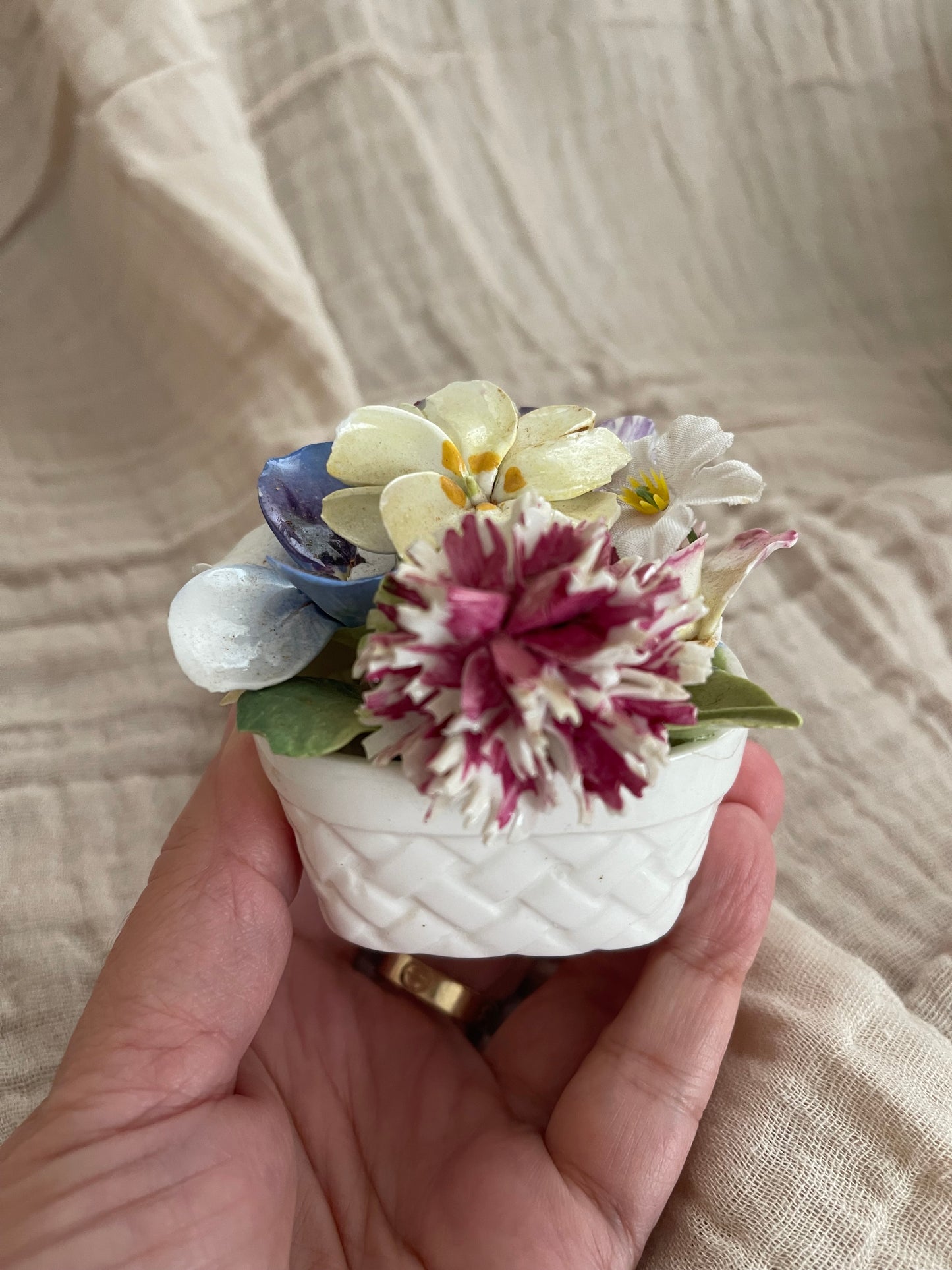 Vintage Crown fine china flowers