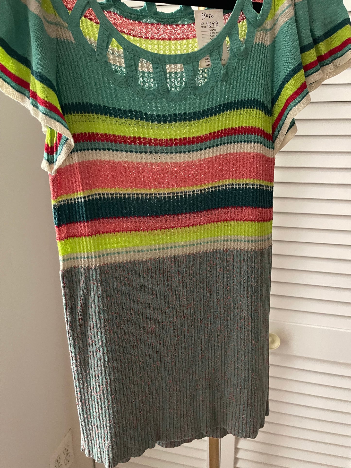 Nanette Lepore Colorful Knit Top Size S