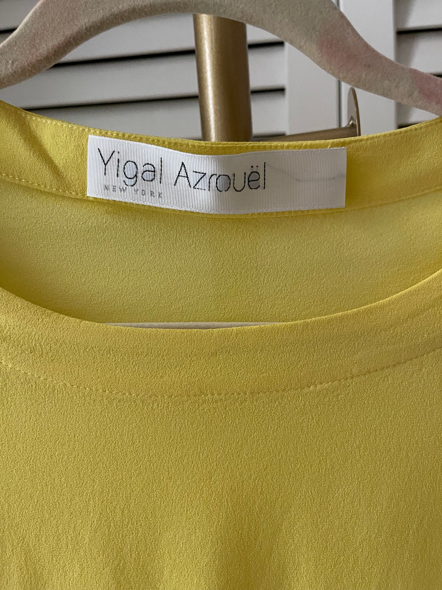 Yigal Azrouel Silk & Lace Blouse Size 2