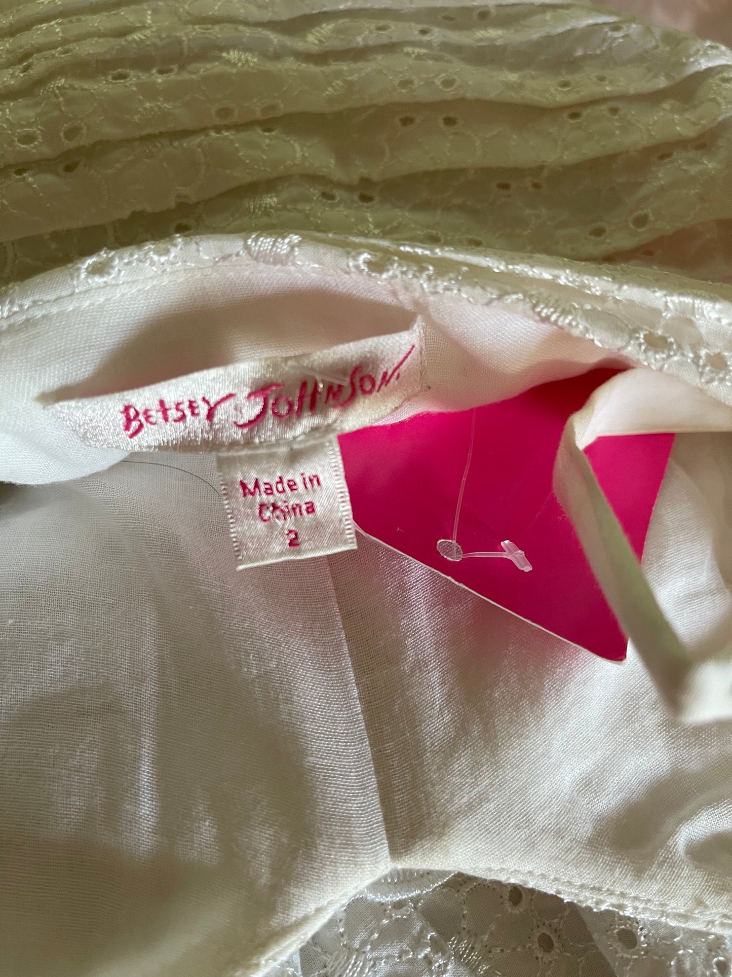 NWT Betsey Johnson sweetheart dress size 2