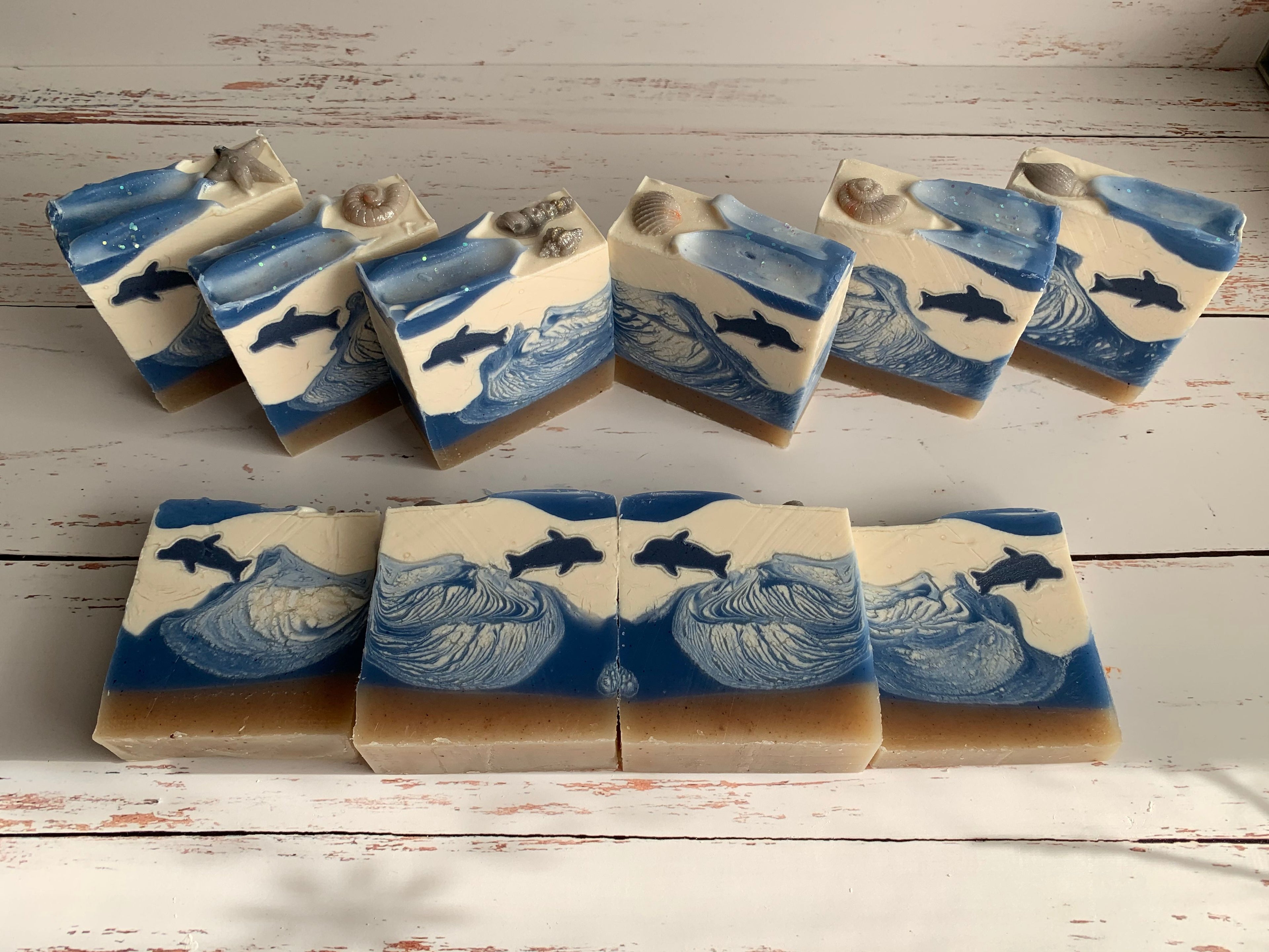 Dolphin and Ocean Waves Soap