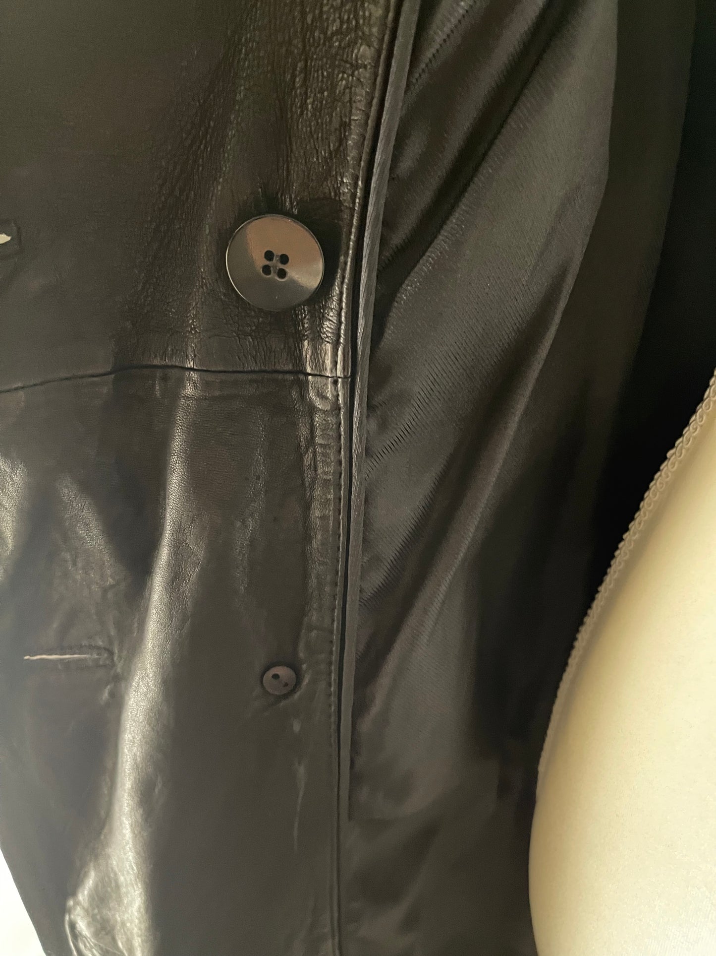 Mirage Leather Trench Coat Size XS