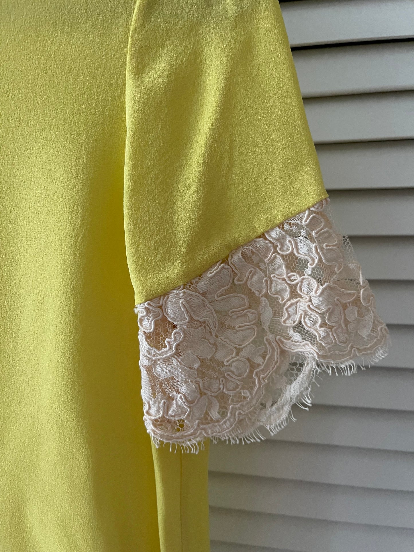 Yigal Azrouel Silk & Lace Blouse Size 2