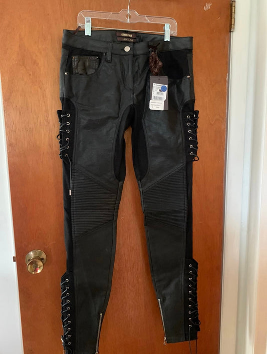 Brand New Roberto Cavalli Patchwork Leather Pants