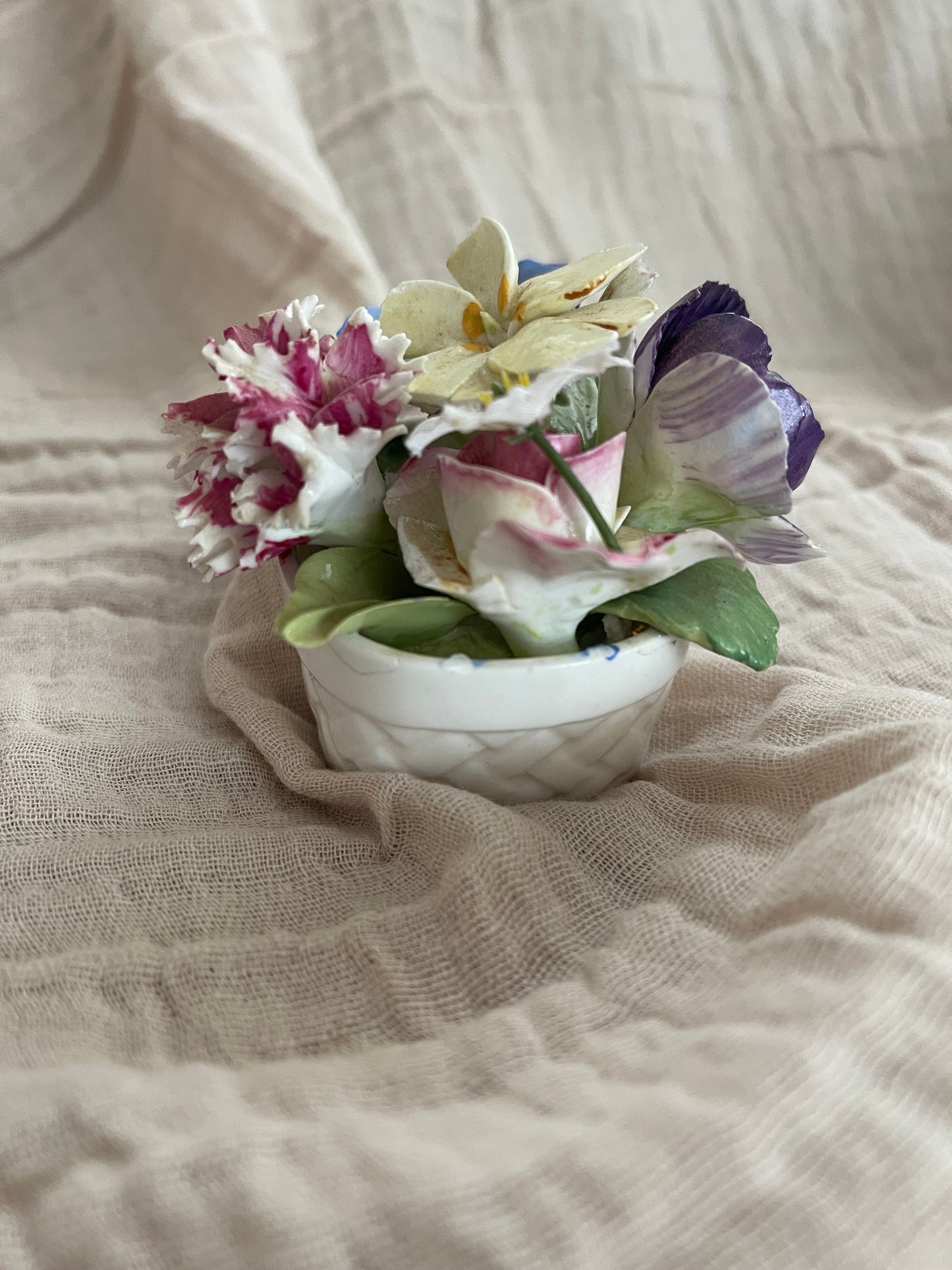 Vintage Crown fine china flowers