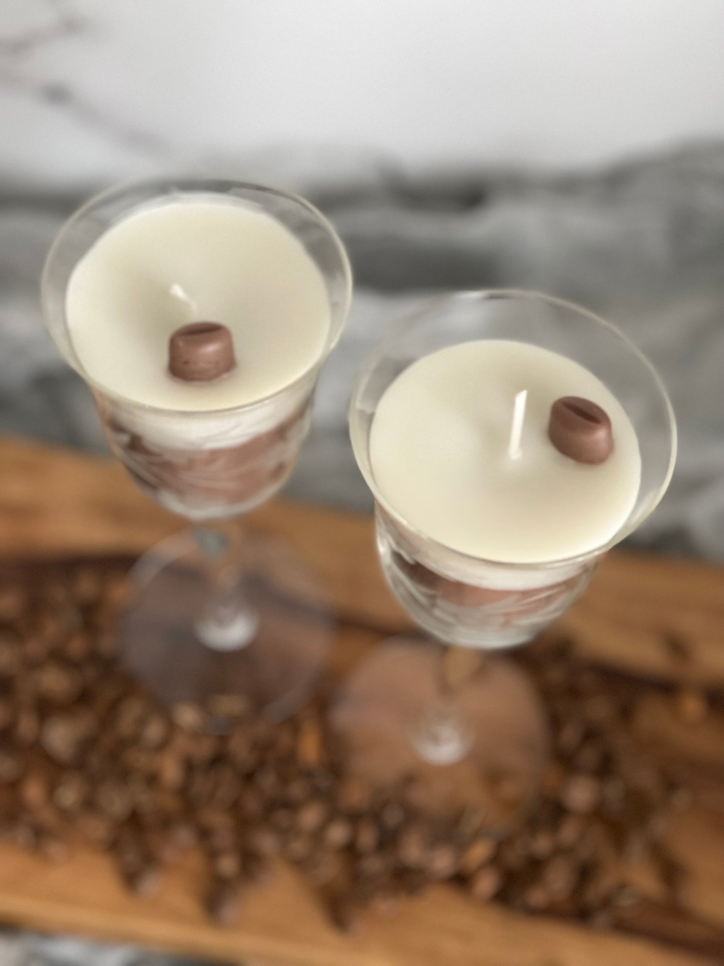 Chocolate & Coffee Champagne Candle