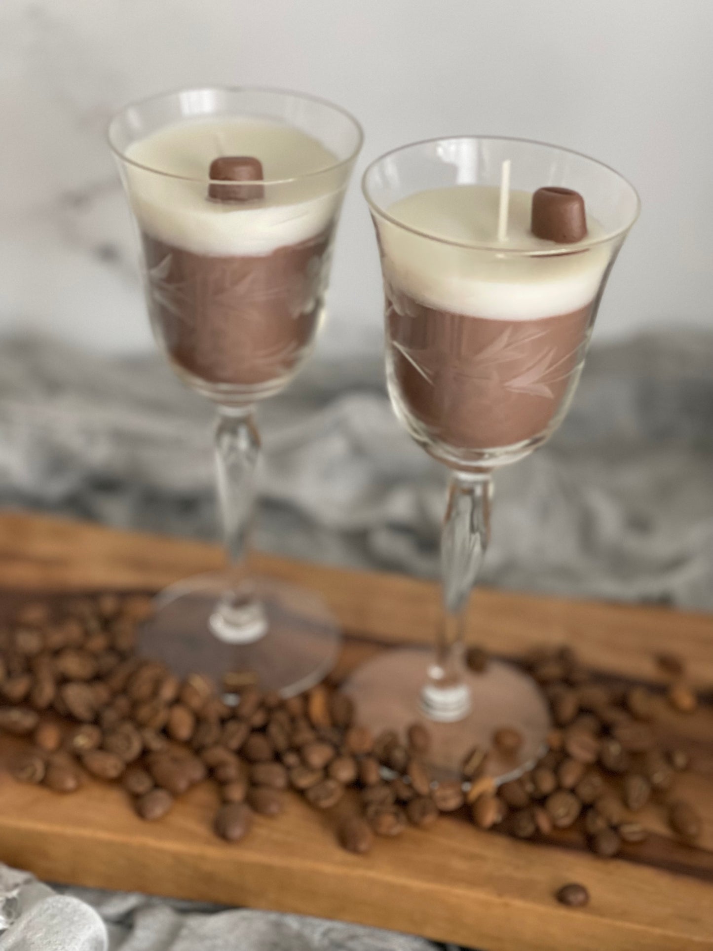 Chocolate & Coffee Champagne Candle