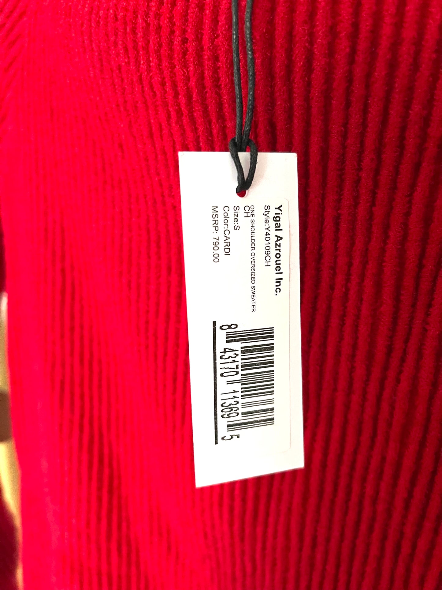 NWT Yigal Azrouel Red Sweater size Small
