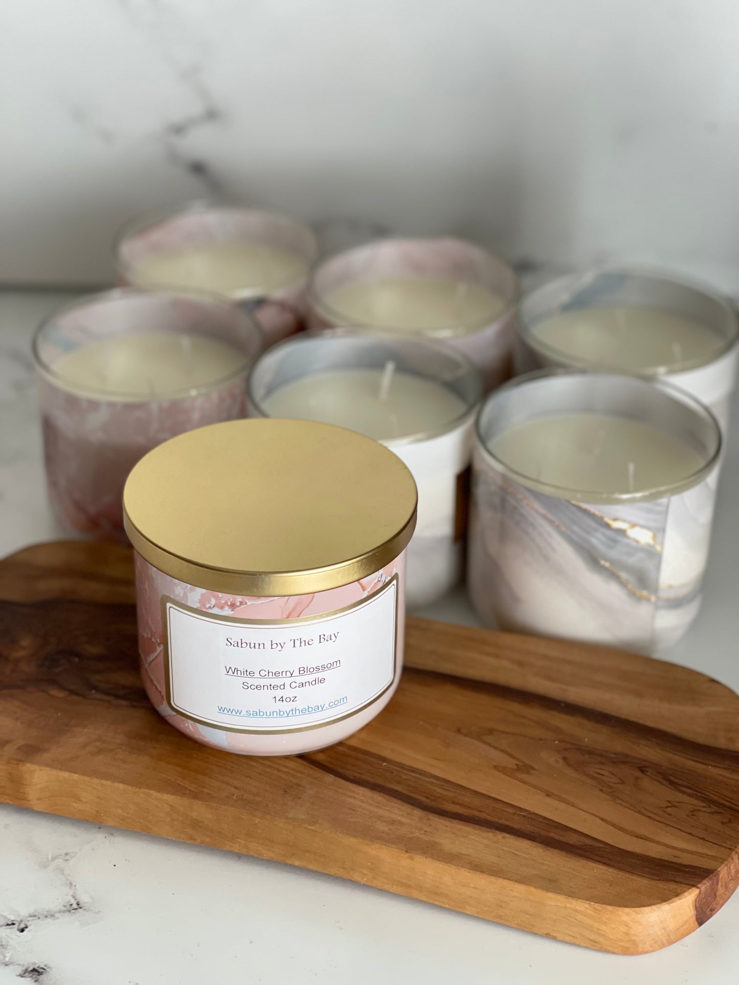 White Cherry Blossom 14oz Candle