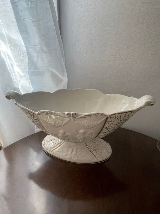 Gorgeous Vintage Mid Century Ceramic  Centerpiece Made in Italy Decorative Bowl/Vintage Decor