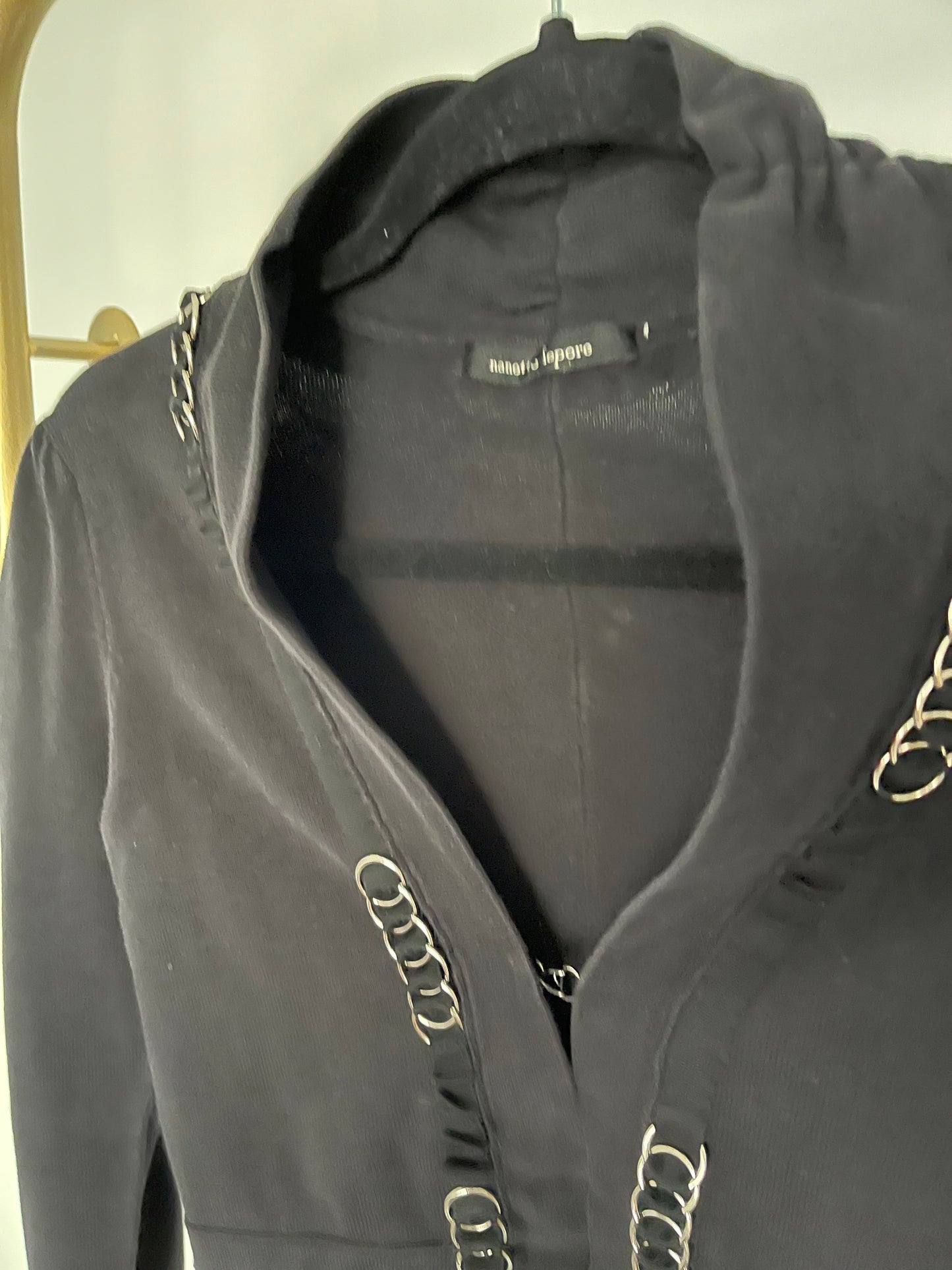 Nanette Lepore Black V-Neck Sweater Size S