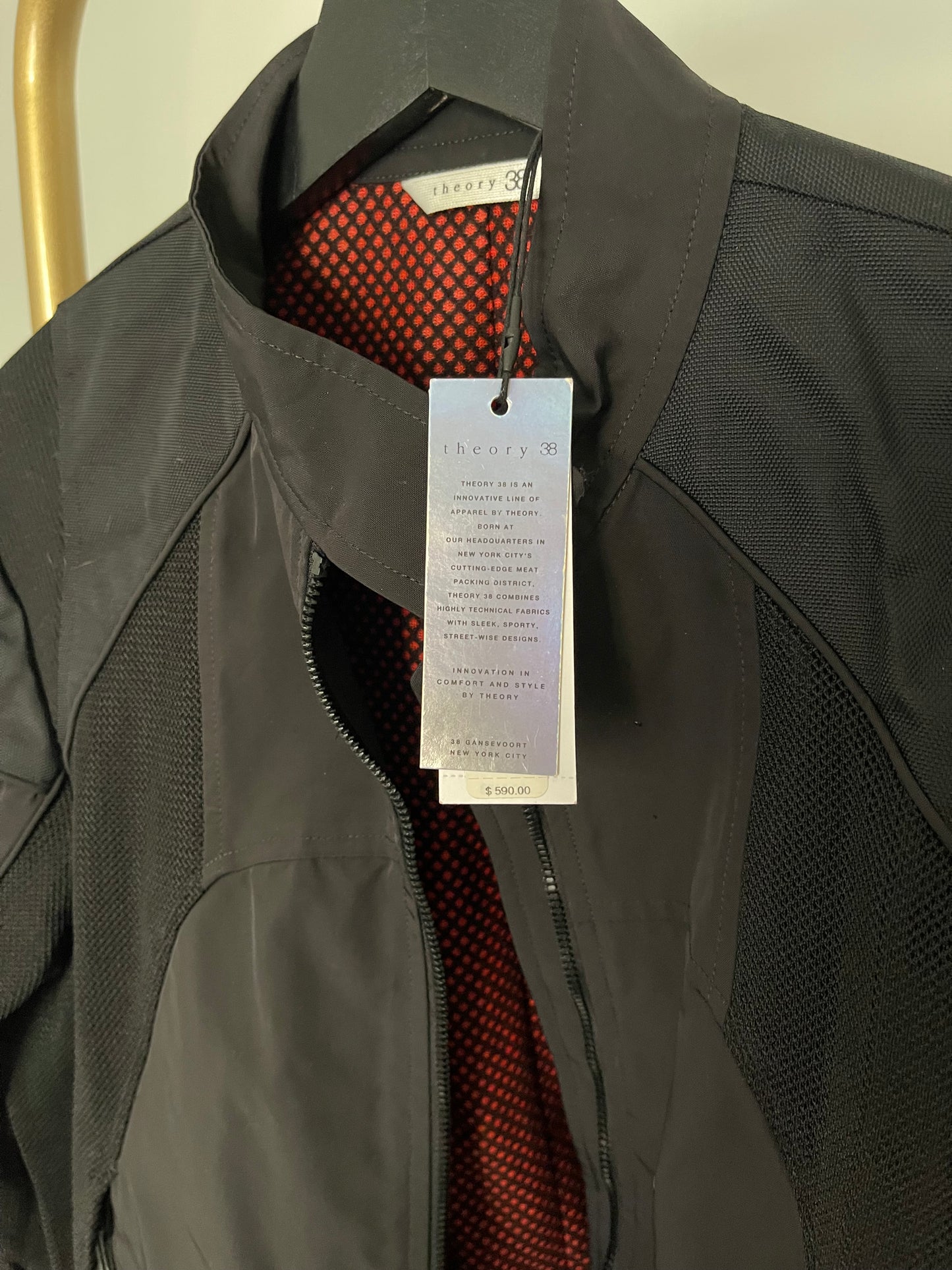 NWT Theory Black Bomber Jacket Size S/P