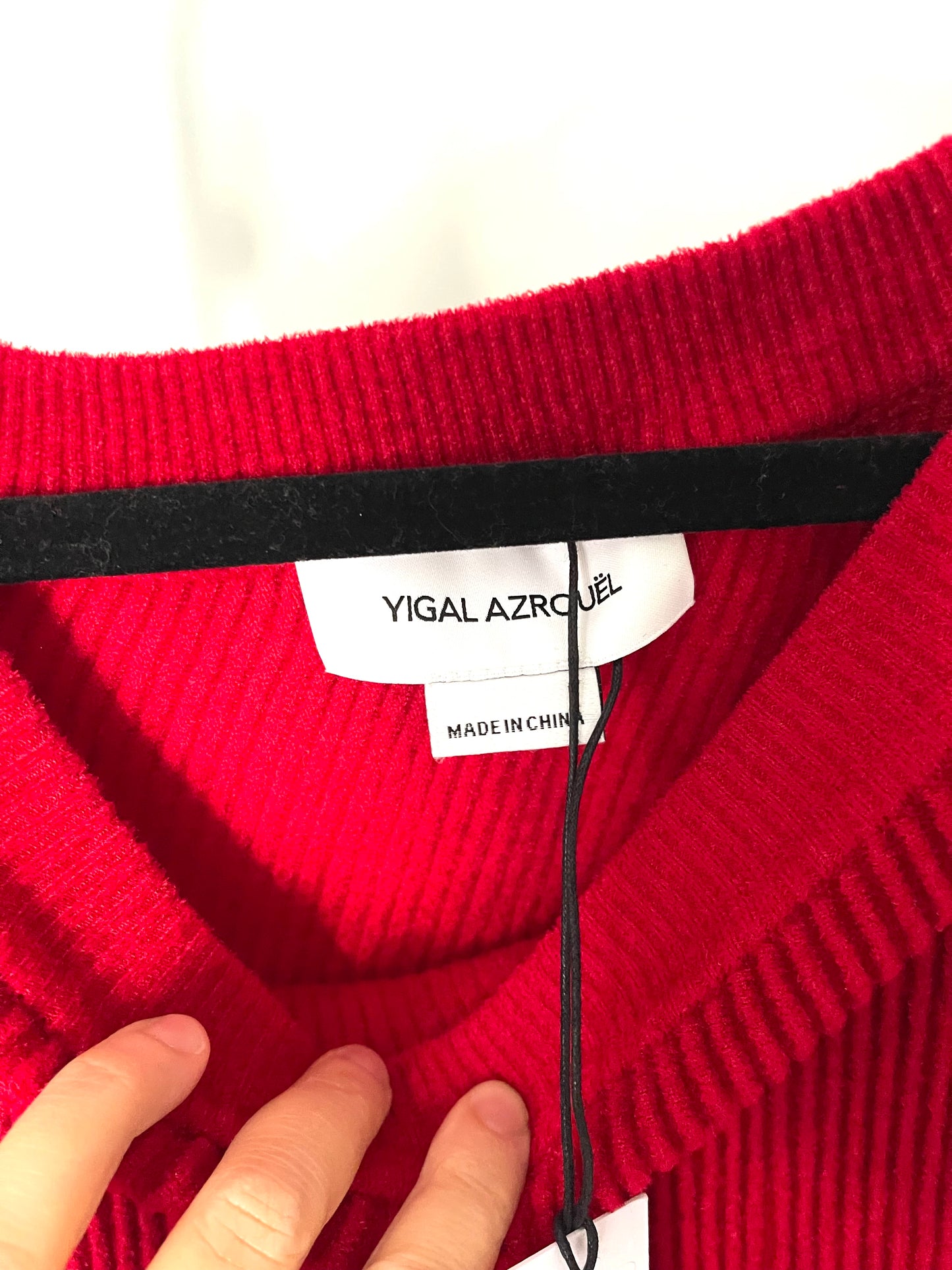 NWT Yigal Azrouel Red Sweater size Small