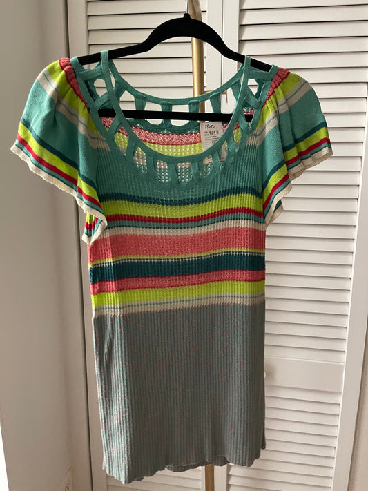 Nanette Lepore Colorful Knit Top Size S