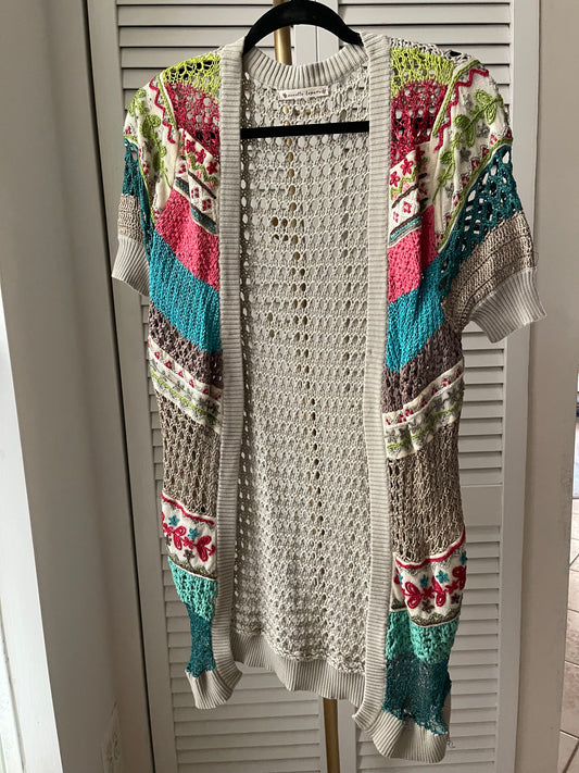 Nanette Lepore Embroidery Knit Cardigan Size S