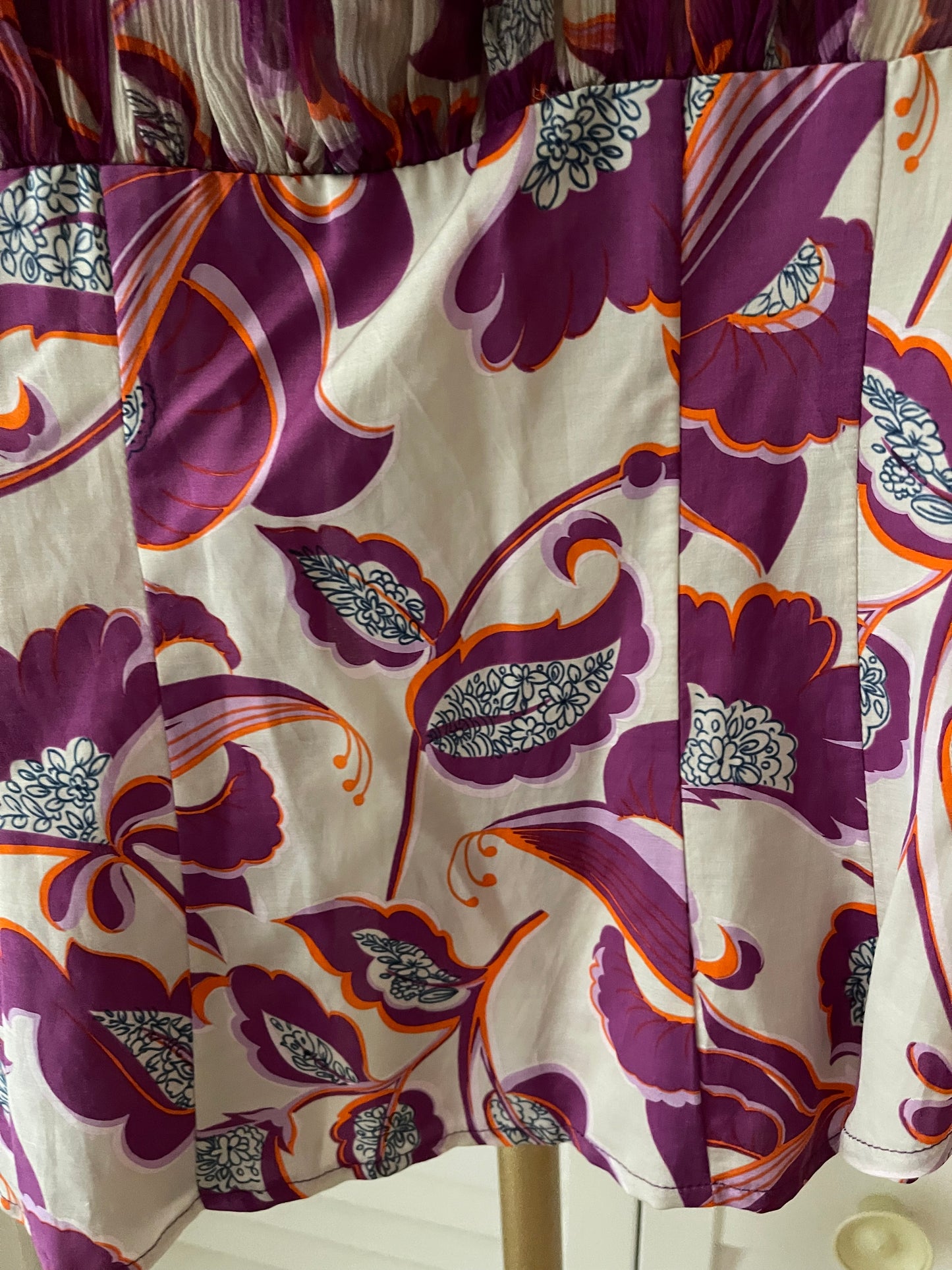 Nanette Lepore Floral Silk Top Size 2