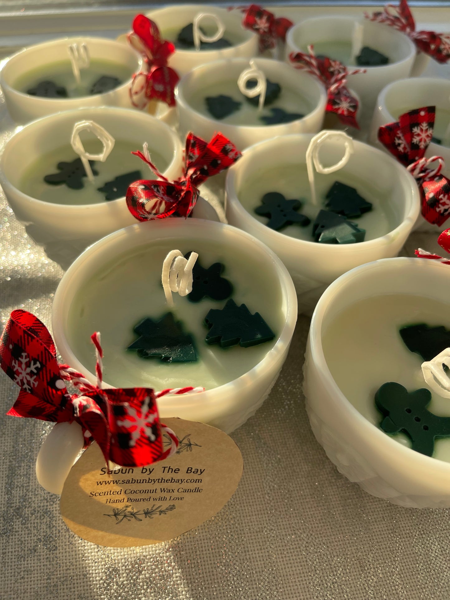 Vintage Teacup Candle for Christmas