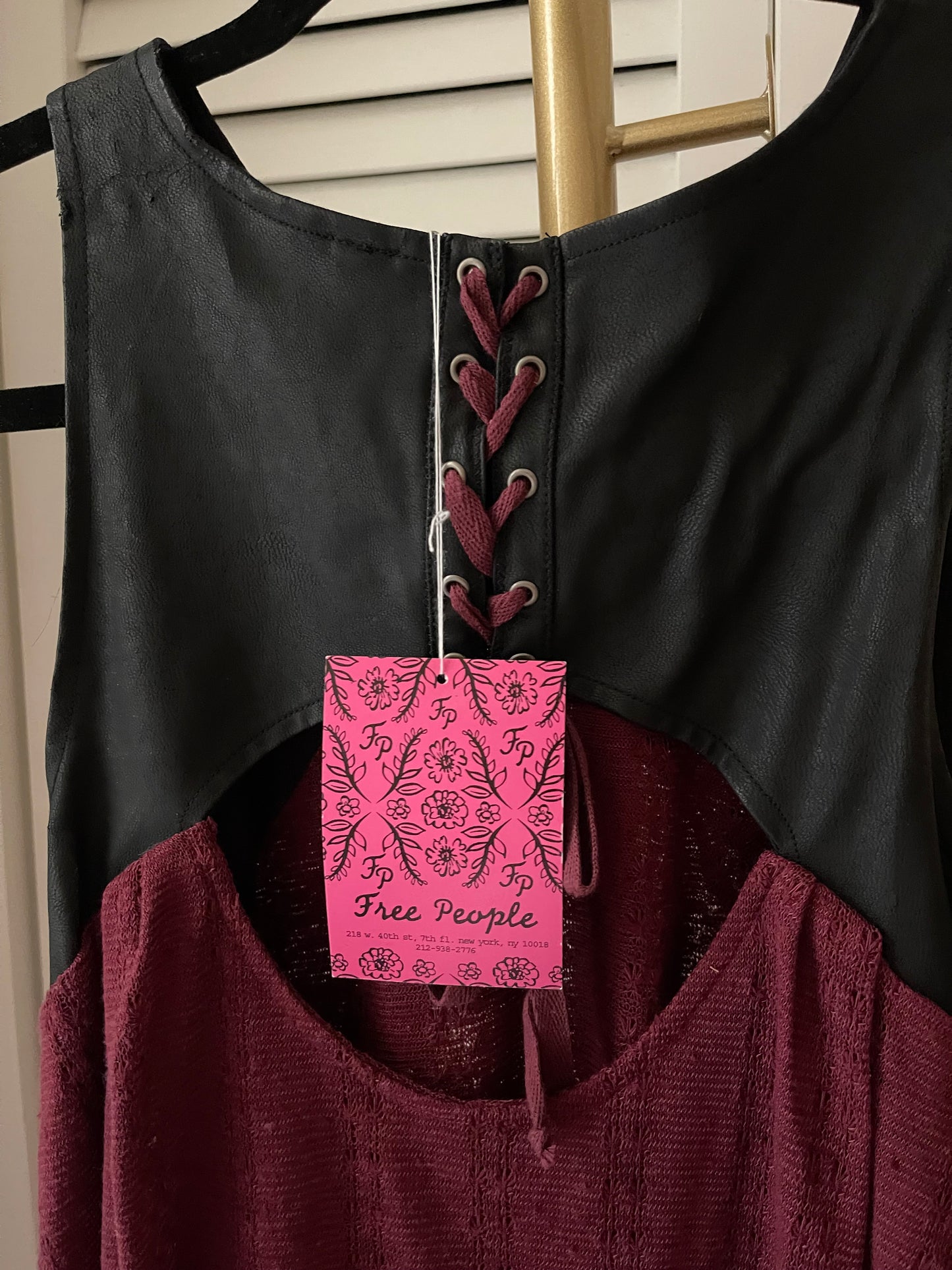 Free People Embroidery Knit Top Size S