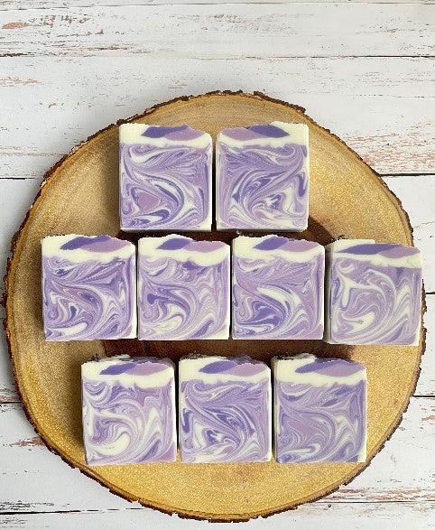 Calming Lavender Swirl Soap