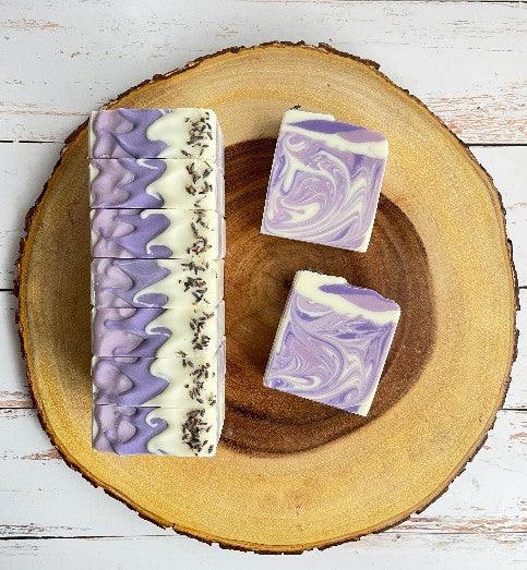 Calming Lavender Swirl Soap